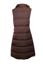 Current Boutique-Theory - Brown Long Puffer Vest Sz M
