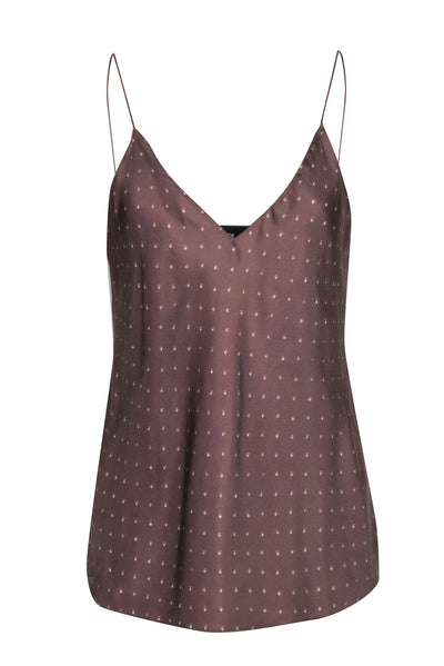 Current Boutique-Theory - Brown Spotted Print Slip Tank Sz M