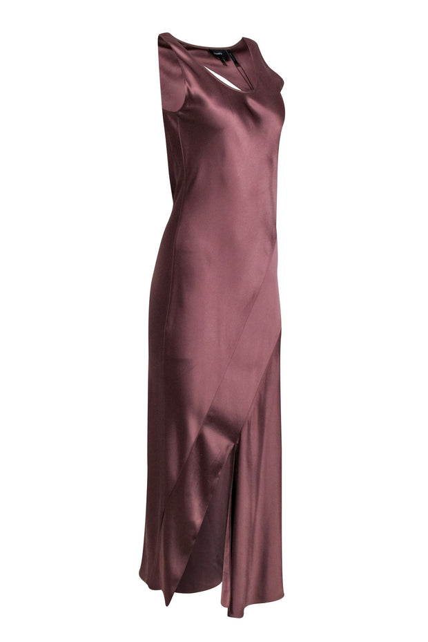 Current Boutique-Theory - Copper Satin Sleeveless Maxi Dress Sz 2