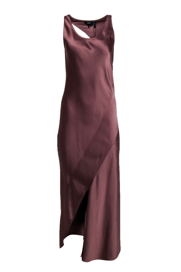 Current Boutique-Theory - Copper Satin Sleeveless Maxi Dress Sz 2