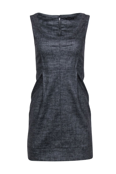 Current Boutique-Theory - Dark Grey Sleeveless Work Dress Sz 2