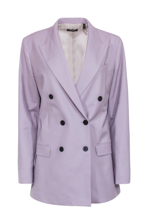 Current Boutique-Theory - Lavender Double Breasted Blazer Sz12
