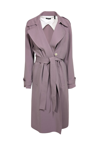 Current Boutique-Theory - Lavender Trench Coat Sz L