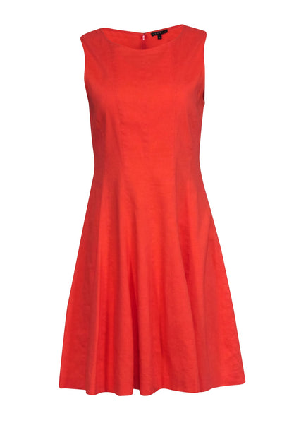 Current Boutique-Theory - Orange Sleeveless A-Line Dress Sz 8
