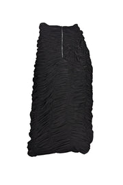 Current Boutique-Tibi - Black Ruched Jersey Midi Skirt Sz 2