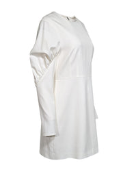 Current Boutique-Tibi - White Long Ruched Sleeve Mini Dress Sz 10