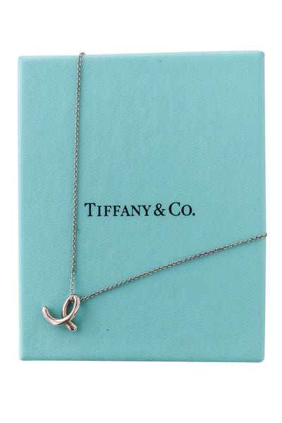 Current Boutique-Tiffany & Co - Sterling Silver Elsa Peretti " E" Necklace