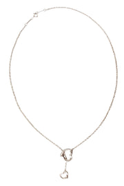 Current Boutique-Tiffany & Co - Sterling Silver Elsa Peretti Open Heart Lariat Necklace