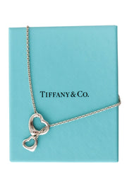 Current Boutique-Tiffany & Co - Sterling Silver Elsa Peretti Open Heart Lariat Necklace