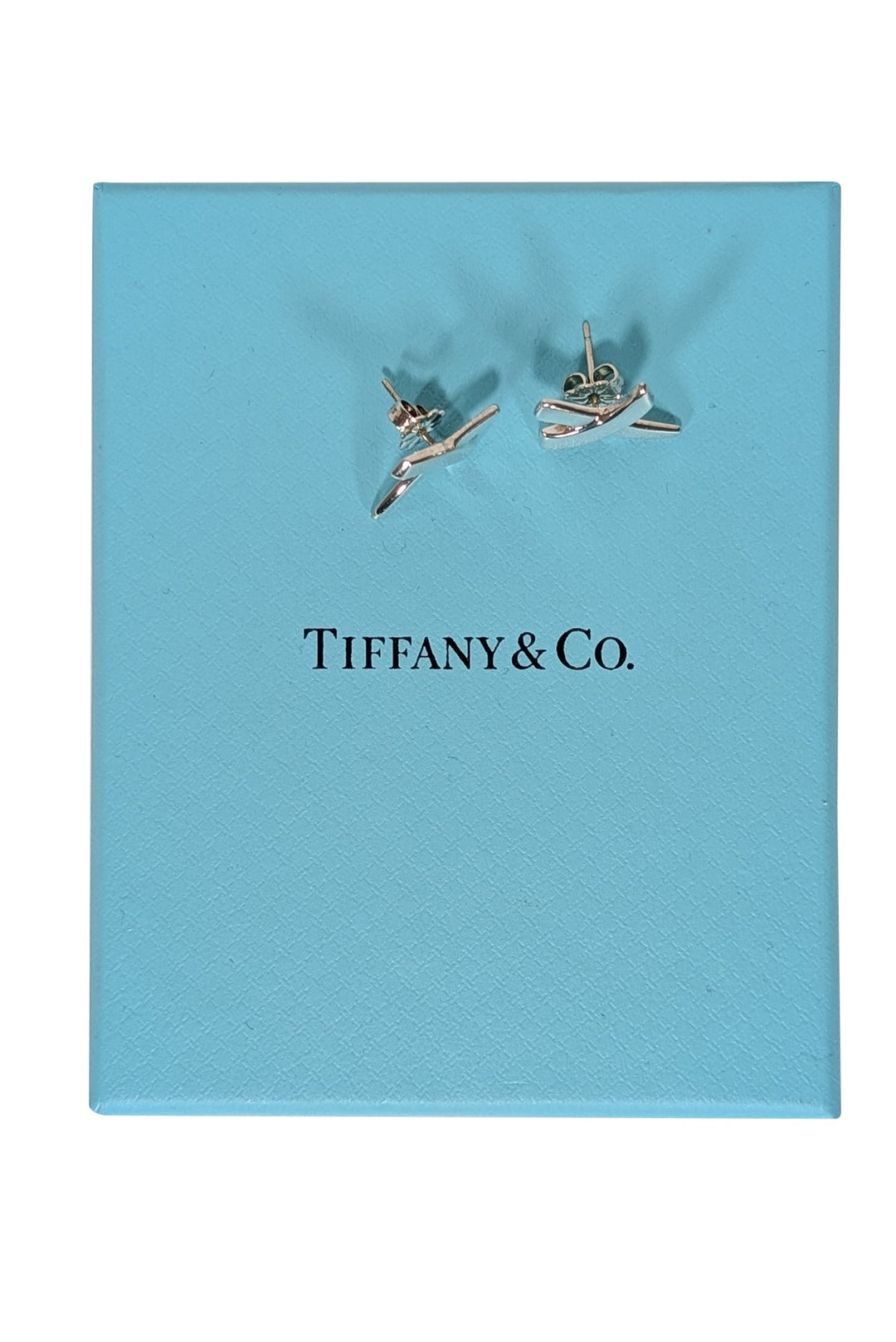 Tiffany & Co Paloma Picasso offers Graffiti X Silver Earings w/clip