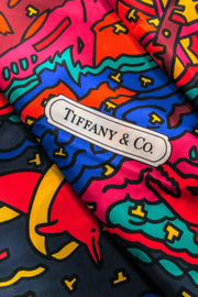 Current Boutique-Tiffany & Co. - Blue & Multi Color Print Scarf