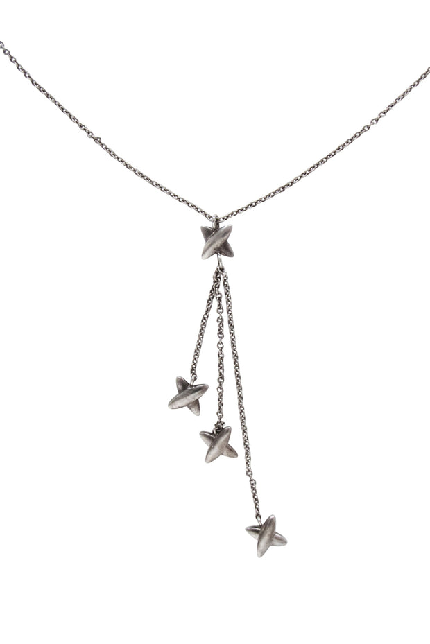 Current Boutique-Tiffany & Co. - Silver "X" Dangle Chain Necklace
