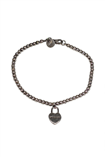 Current Boutique-Tiffany & Co. - Sterling Silver Heart Tag Beaded Bracelet