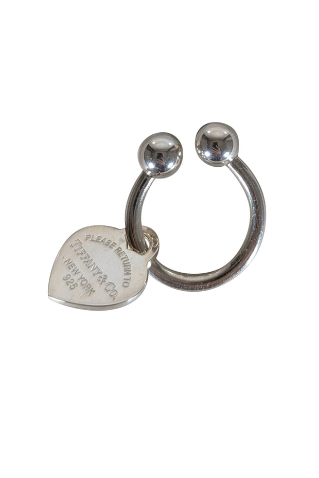 Current Boutique-Tiffany & Co. - Sterling Silver Heart Tag Key Ring Keychain