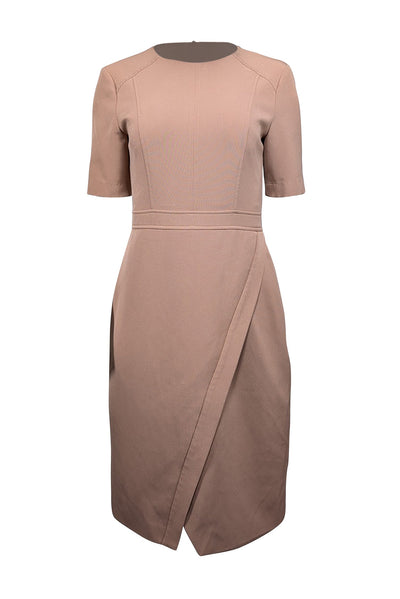 Current Boutique-Toccin (NY) - Tan Short Sleeve Envelope Bottom Dress Sz 4