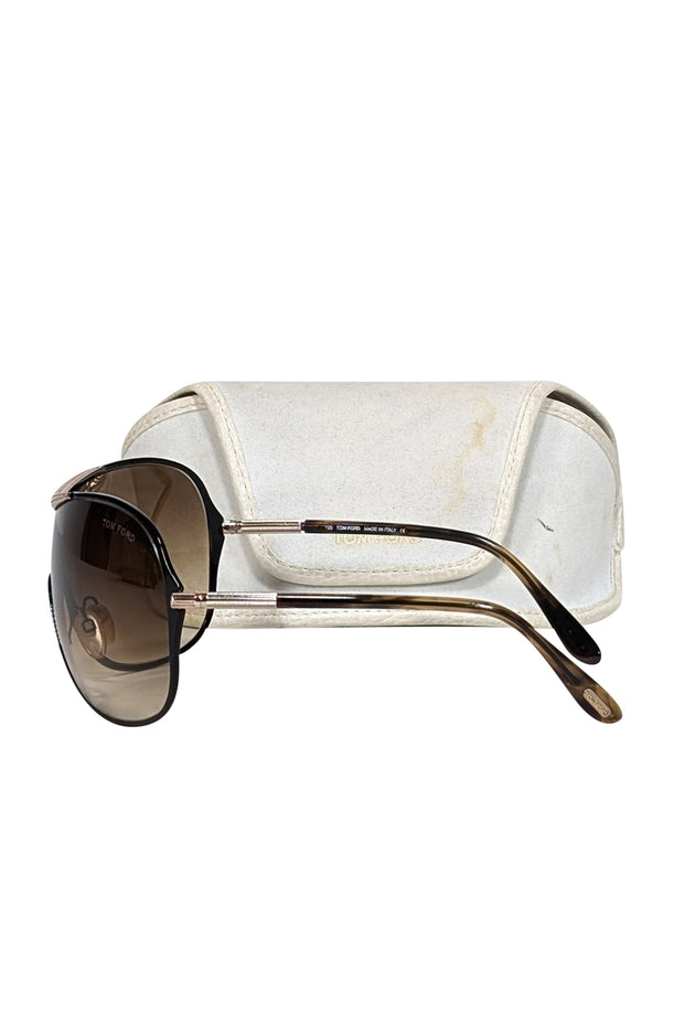 Current Boutique-Tom Ford - Brown Ombre Oversized Sunglasses