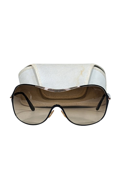 Current Boutique-Tom Ford - Brown Ombre Oversized Sunglasses