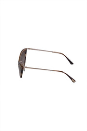 Current Boutique-Tom Ford - Brown Tortoise "Grace" Cat Eye Sunglasses