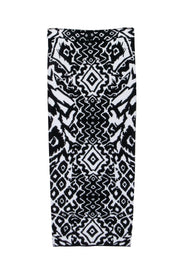 Current Boutique-Torn by Ronny Kobo - Black & White Print Knit Skirt Sz S