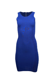 Current Boutique-Torn by Ronny Kobo - Cobalt Blue Ribbed Side Bodycon Dress Sz S