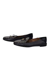 Current Boutique-Tory Burch - Black & Cream Triangle Geo Charm Loafer Sz 8.5