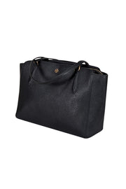 Current Boutique-Tory Burch - Black Saffiano Leather Tote Bag