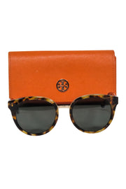 Current Boutique-Tory Burch - Brown Tortoise w/ Gold Detail Sunglasses