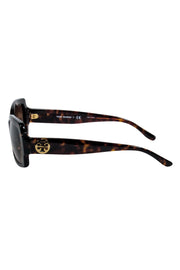 Current Boutique-Tory Burch - Brown and Black Tortoise Rectangle Sunglasses