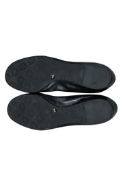 Current Boutique-Tory Burch - Classic Black & Silver Flats Sz 10