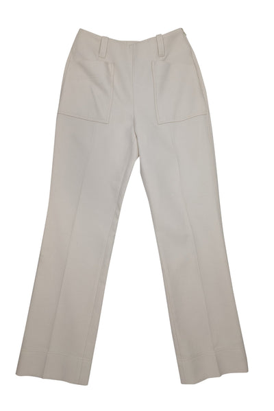 Current Boutique-Tory Burch - Cream Pleat Front Trousers Sz 4