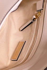 Current Boutique-Tory Burch - Ivory Leather "Miller" Clutch"