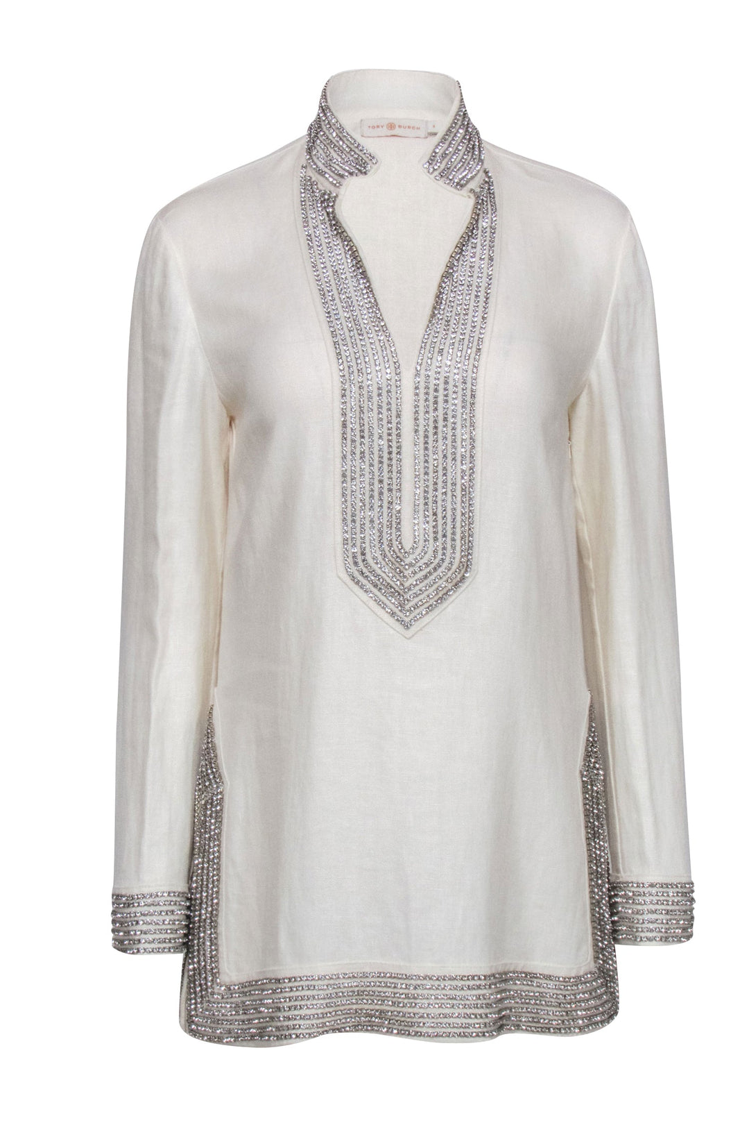 Embellished tory tunic best sale