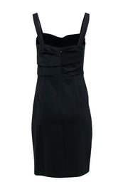 Current Boutique-Trina Turk - Black Sleeveless Ruched Midi Dress Sz 8
