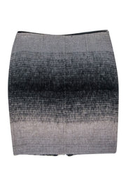Current Boutique-Trina Turk - Grey & Black Ombre Mini Skirt Sz 8