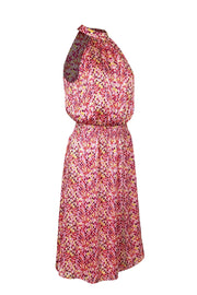 Current Boutique-Trina Turk - Pink, Purple, & Yellow Spotted Print Sleeveless Midi Dress Sz XS