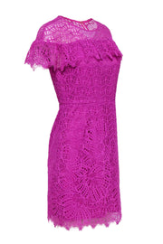Current Boutique-Trina Turk - Purple Lace Cap Sleeve Dress Sz 6