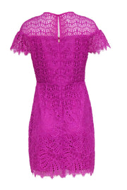 Current Boutique-Trina Turk - Purple Lace Cap Sleeve Dress Sz 6