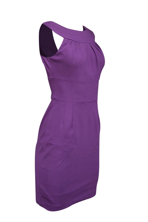 Current Boutique-Trina Turk - Purple Sleeveless Sheath Dress Sz 4