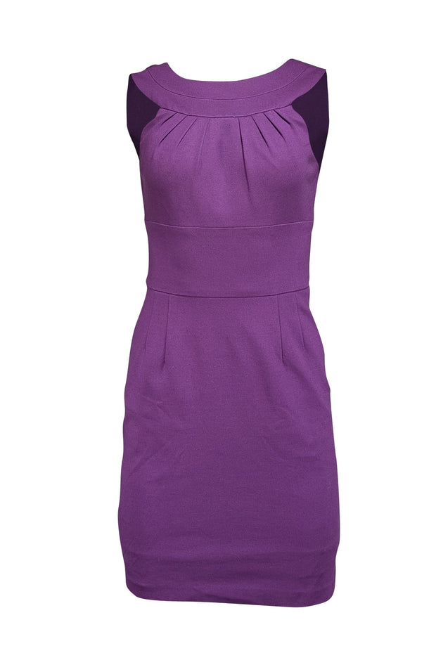 Current Boutique-Trina Turk - Purple Sleeveless Sheath Dress Sz 4