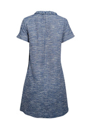 Current Boutique-Tuckernuck - Blue & White Tweed Shift Dress Sz S