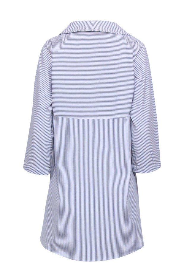 Current Boutique-Tuckernuck - Ivory & Blue Stripe Tunic Shirt Dress Sz S