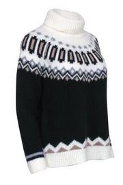 Current Boutique-Tuckernuck - Ivory, Brown, & Black Fair Isle Sweater Sz S