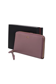 Current Boutique-Tumi - Lavender Iridescent Leather Zipper Wallet