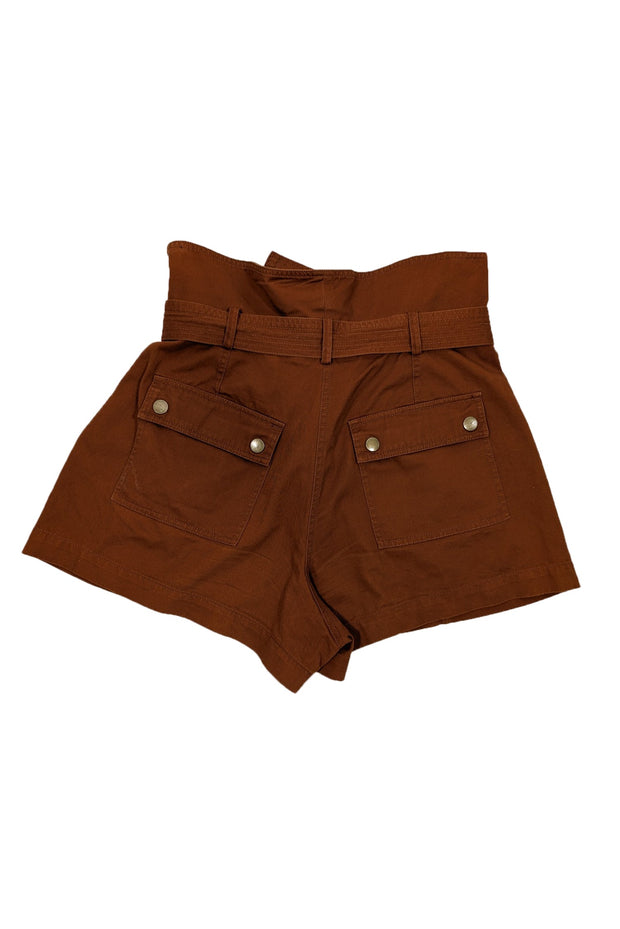 Current Boutique-Ulla Johnson - Sienna Brown Cotton Belted Shorts Sz 8