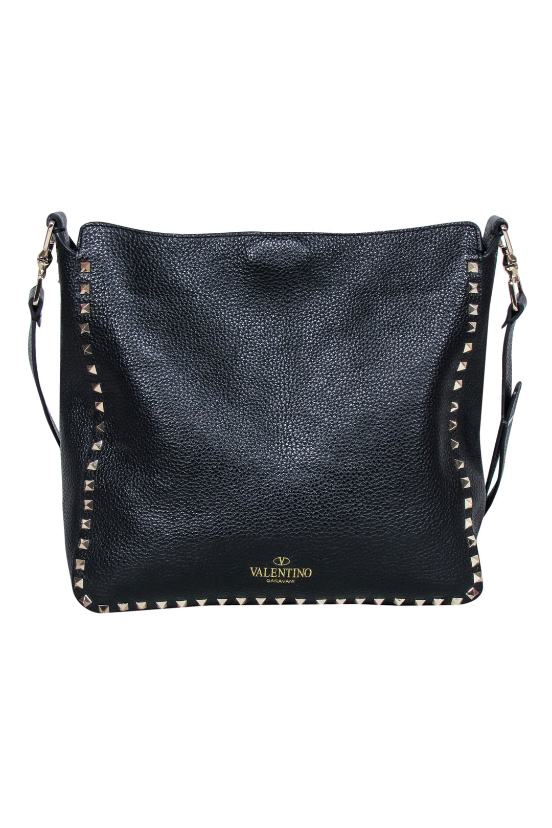 Deals black rockstud valentino bag