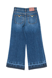 Current Boutique-Valentino - Blue Washed Flare Leg Denim Jeans Sz 6