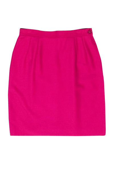 Current Boutique-Valentino - Deep Pink Pencil Skirt Sz 8