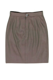 Current Boutique-Valentino - Iridescent Green Mini Pencil Skirt Sz 6