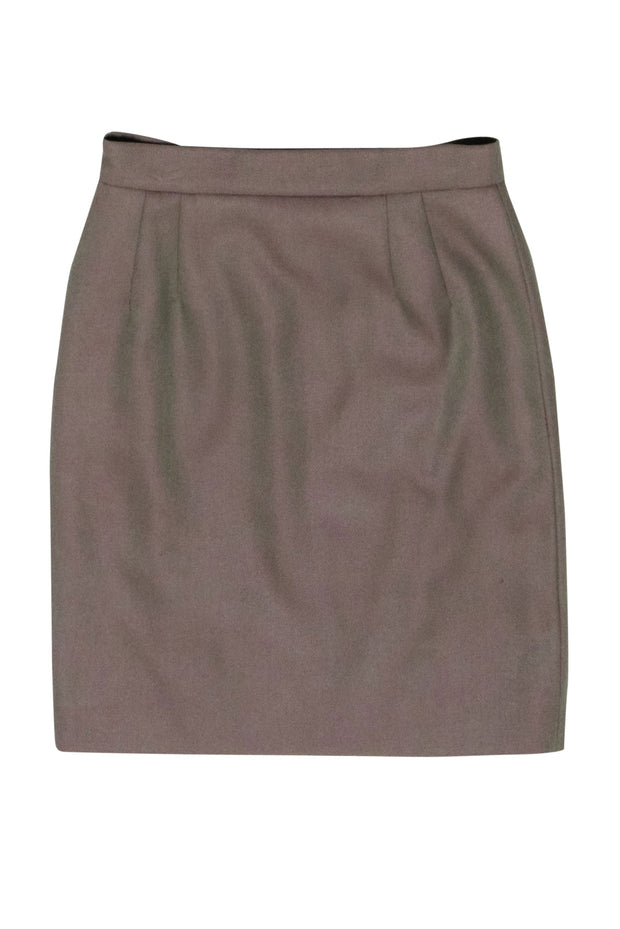 Current Boutique-Valentino - Iridescent Green Mini Pencil Skirt Sz 6