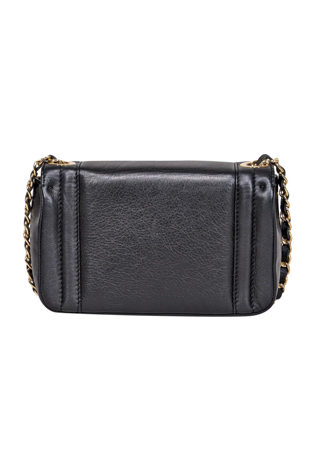 Current Boutique-Valentino by Mario Valentino - Black Leather Crossbody Bag